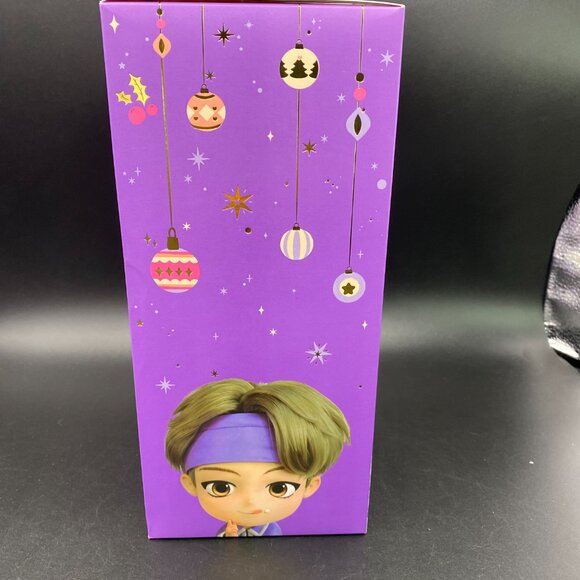 BTS V Plush Doll Tiny Tan Kpop Fortune Box Purple Holiday 2020 Ver. New - Picture 3 of 10